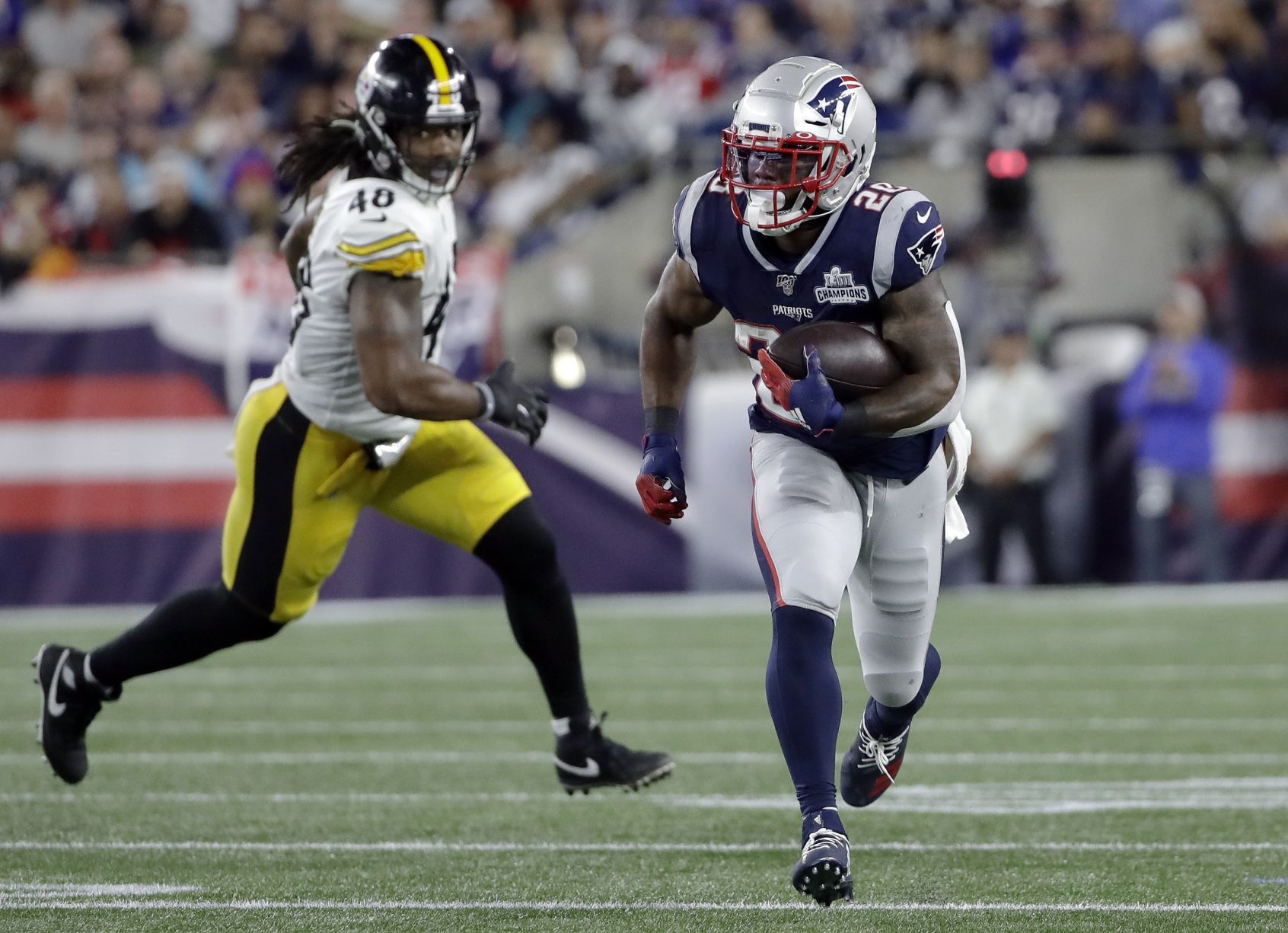 James White - Steelers Patriots